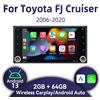 Barlckxs 2 Din Android Radio 7 "Schermo Wireless Carplay Auto Multimediale per Toyota FJ Cruiser 2006-2020 Unità Principale GPS Stereo di Navigazione