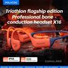 POLVCDG auricolari da nuoto a conduzione ossea IPX8 impermeabile 32 GB di memoria Bluetooth 5.4 materiale in silicone 2025 nuovo prodotto x16