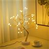 SHENZHITECH Lampada da tavolo per albero da 36/108 LED, luci notturne per atmosfera a LED, illuminazione a batteria USB o AA, per decorazioni per feste in camera da letto da campeggio