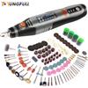 LANXSTAR Mini utensile rotante con penna per trapano elettrico a batteria ricaricabile USB per gioielli, lavorazione dei metalli, perforatrice portatile, strumenti Dremel