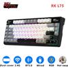 RK Tastiera Meccanica Wireless Tri-Modalità RK ROYAL KLUDGE L75 con Tasti Funzione, Manopola, Struttura Gasket, RGB, Hot-swappable per Gamer