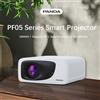 PANDA Supporto per proiettore PANDA 4K 600 ANSI Android 13.0 Messa a fuoco automatica/Keystone Native WiFi 6 PF05 Proiettore 1920*1080P Smart Outdoor Movie