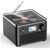 kuephom Lettore cd portatile con altoparlanti e piccolo CD ricaricabile Bluetooth con USB mp3 e radio FM