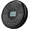 kuephom Lettore cd portatile Bluetooth Discman ricaricabile con altoparlanti e USB, lettore cd walkman con trasimitazione Bluetooth
