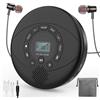 kuephom lettore cd portatile con discman bluetooth ricaricabile con altoparlante e auricolari walkman cd con altoparlante e trasmettitore bluetooth