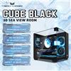 yeah magic Case MATX Yeah Magic Cube di Alta Gamma con Tre Lati in Vetro, Vista Panoramica, per Gaming e Computer Aziendali