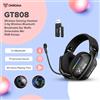 ONIKUMA Cuffie da gioco wireless: 2,4G/cablate/Bluetooth 3 modalità, microfono HD pieghevole, cuscinetti auricolari morbidi, suono coinvolgente per PC/PS4/PS5 - Nero
