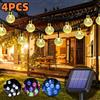 GHIURAG Luci a stringa solari per esterni IP65 impermeabili 60LED 8 modalità globo di cristallo luci natalizie per giardino prato portico decorazione campeggio