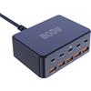 URVNS Caricatore GaN da 800 W USB C Desktop veloce 10 porte USB Tipo C PD Stazione di ricarica rapida per iPhone 16 15 14 Samsung S24 Xiaomi Laptop