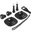 Lanxire Kit di montaggio adesivo flessibile Lanxire, supporti adesivi adesivi per casco 3M compatibili con Insta360 X4 X3 X2 X One RS, GoPro