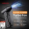 YLZ Mini ventola Turbo Jet, spolverino elettrico con 3 marce regolabili, velocità del vento di 160000 giri/min, 52 m/s, strumento per pulizia computer auto