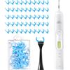 NONE Testine di ricambio per spazzolino flosser compatibili con spazzolino elettrico Philips Sonicare, 50 pezzi di ricarica per stuzzicadenti per denti