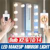 CanLing Lampadina per specchio per trucco a LED Lampada da toeletta Dimmerabile Casa Bagno Camera da letto Specchi Decorazione Illuminazione Bianco/Rosa USB DC 5V