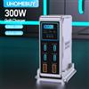 UHOMEBUY Stazione di ricarica rapida da tavolo da 300 W PD 100 W USB Tipo C Caricatore GaN digitale a 6 porte per laptop IPhone Samsung Xiaomi MacBook Pro
