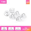 TRN SeaSnail Auricolari in Silicone Liquido, Isolanti dal Rumore, Morbidi e Trasparenti per Cuffie e Auricolari (3 Paia)