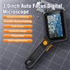 INSKAM Microscopio digitale portatile Schermo a colori IPS da 3,0 pollici Messa a fuoco automatica Microscopi video a moneta da 2 MP Ingrandimento 500x per orologio da gioielli