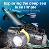 JIASHUAIXIN Professionale LED Scuba Diving Faro 1000LM Faro LED 50M Subacqueo IPX8 Impermeabile Proiezione di immersione 18650/21700 Torcia