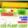 USB LED Coltiva La Luce Spettro Completo Lampada per Piante Fiore per Interni in Vaso Succulente Growbox Coltivazione Illuminazione di Riempimento con Temporizzazione 24 Ore