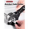 NONE Tagliatubi a cricchetto 8-29mm Tagliatubi universale Acciaio inossidabile Rame Alluminio Forbici a cricchetto Utensili manuali per taglio tubi flessibili