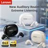 Lenovo Auricolari Lenovo Wireless Bluetooth 6.0 Cuffie HiFi con Riduzione del Rumore ENC per Chiamate, Gaming e Sport con Microfono LE257 Nuovi