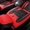 NONE Coprisedile tutto compreso, cuscino per seggiolino auto interamente in pelle, coprisedile singolo per conducente e passeggero, cuscino universale per tutte le stagioni