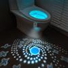 SHENZHITECH Toilette Luce notturna Lampada da toilette per la casa Bagno Corpo 8 cambiamenti di colore per doccia Closestool Decorazioni per la casa