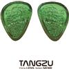 TANGZU WANER SG 2 Jade Dragon Edition Auricolari In-Ear Dinamici Singoli da 10mm in PET con Custodia in Silicone e Sancai a Foro Largo
