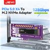 JEYI Scheda adattatore JEYI PCIe da 5.0 a M.2 NVMe 128 Gbps Ultra velocità supportata slot x4/x8/x16 pronta supporto SSD 22110/2280/60/42/30