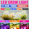 CanLing Luci per coltivazione a LED per interni Lampada per coltivazione di piante in vaso per fiori di semi a spettro completo USB DC5V dimmerabile con funzione di temporizzazione