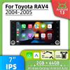 Barlckxs Autoradio 7 "Stereo 2 Din Android Multimedia per Toyota RAV4 RAV 4 2004-2005 Wireless Carplay Android Auto Unità principale GPS BT WIFI