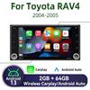 Barlckxs 2 Din Radio Unità di Testa di Navigazione GPS Stereo Per Toyota RAV4 RAV 4 2004-2005 7 "Wireless Carplay Autoradio Android Auto Multimedia