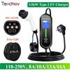 Teschev Tipo 2 Caricatore EV portatile 16A 1 fase 3,5 kW Caricatore per auto elettrica IEC 62196 EVSE Stazione di ricarica EV Wallbox di ricarica