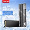 JEYI M.2 2280 SSD Alluminio Tutto nero Snow Mountain Design Dissipatore di calore in lega - Design ultrasottile da 10 mm per console di gioco/PC PS5/ITX