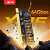 JEYI Scheda adattatore JEYI M.2 NVMe a PCIe 4.0 x16, supporta velocità SSD da 64 Gbps e 4 TB, compatibile con SSD NVMe 2280/2260/2242/2230