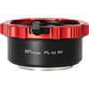 XPimage Anello adattatore per montaggio obiettivo da PL a RF XPIMAGE compatibile con obiettivi PL a fotocamere Canon EOS R RF Red Komodo Cinema