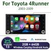 Barlckxs 2Din Radio GPS Stereo Per Toyota 4Runner 4-Runner 4 Runner 2003-2009 7 "Schermo Wireless Carplay Autoradio Android Car Multimedia