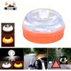 Htomaza 1/2pc Lampada di emergenza gialla lampeggiante magnetica Luce di avviso di sicurezza necessita di alimentazione a batteria AAA per luce di sicurezza stradale da campeggio esterna