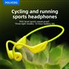 POLVCDG X1pro Auricolari a conduzione ossea con illuminazione IPX5 Corsa notturna Luce notturna Auricolari Bluetooth Auricolari da ciclismo