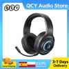 QCY Heroad V200 Cuffie over Ear Auricolari wireless Bluetooth 6.0 Driver da 50 mm Suono surround 7.1 Cuffie da gioco RGB con microfono