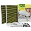 MANN FILTER FILTRO MANN FP23014-2 Filtro aria abitacolo adatto per BMW Serie 5 Serie 6 GT Serie 7 Serie 8 X6 X7 64119366402 64116996209