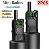 OS-DMR Mini walkie-talkie 2 pezzi PMR446MHz Display LED Radio bidirezionale portatile CE RoHS REACH Interfono per campeggio all'aperto ed escursionismo