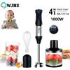 OWJHE Frullatore elettrico OWJHE 1000W 4in1, frullatore manuale con lama in acciaio inossidabile, carne e verdura, set spremiagrumi per uova Robot da cucina per bambini