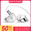 CVJ Auricolari In-Ear CVJ NEKO con Driver Dinamico Cablati HiFi IEM Placcati Sottovuoto Incisione Laser Cavo Sostituibile con Connettori da 3.5mm e 4.4mm
