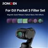 Ronkoen Set di filtri magnetici ND/CPL per accessori combinati DJI OSMO Pocket 3 Creator, filtri a densità neutra per action camera