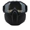 Riloer Maschera per occhiali, maschera per occhiali antivento modulare staccabile, protezione UV e protezione contro la cecità della neve, utilizzata per moto di fondo, alpinismo, sci, nero