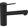 hansgrohe Zesis M33 Miscelatore monocomando cucina 150, 1 tipo di getto, Nero Opaco, 74802670