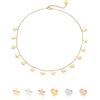 inSCINTILLE Collana con Stelle e Cuori Pendenti Donna in Acciaio Inossidabile con Chiusura Regolabile, Collana Stelline multifilo ad 1/2/3 Fili con Confezione Regalo (Stelle 1 Filo - Oro Giallo)