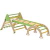 AIYAPLAY Gioco per Bambini 8 in 1 con Triangolo, Parete Liscia e Arco, in Legno di Pioppo e Pino, 191.5x74.5x63 cm | Aosom Italy