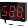 GOYERRNES Fonometro 30-130db Misuratore di decibel Muro Decibel Volume Rumore Tester con allarme, Decibel Misuratore di rumore digitale con grande schermo LCD rosso per Casa Ufficio Scuola Ristorante Fabbrica