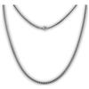 Lunara Atelier Collana in titanio, catena a maglia grumetta 2,8 mm, 100% TITANIO puro, per pelli sensibili,ipoallergenica, semplice e intramontabile da indossare tutti i giorni (16'' ~ 40,5 cm)